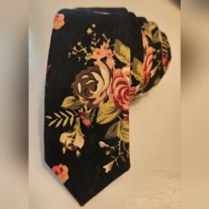 Handmade floral tie